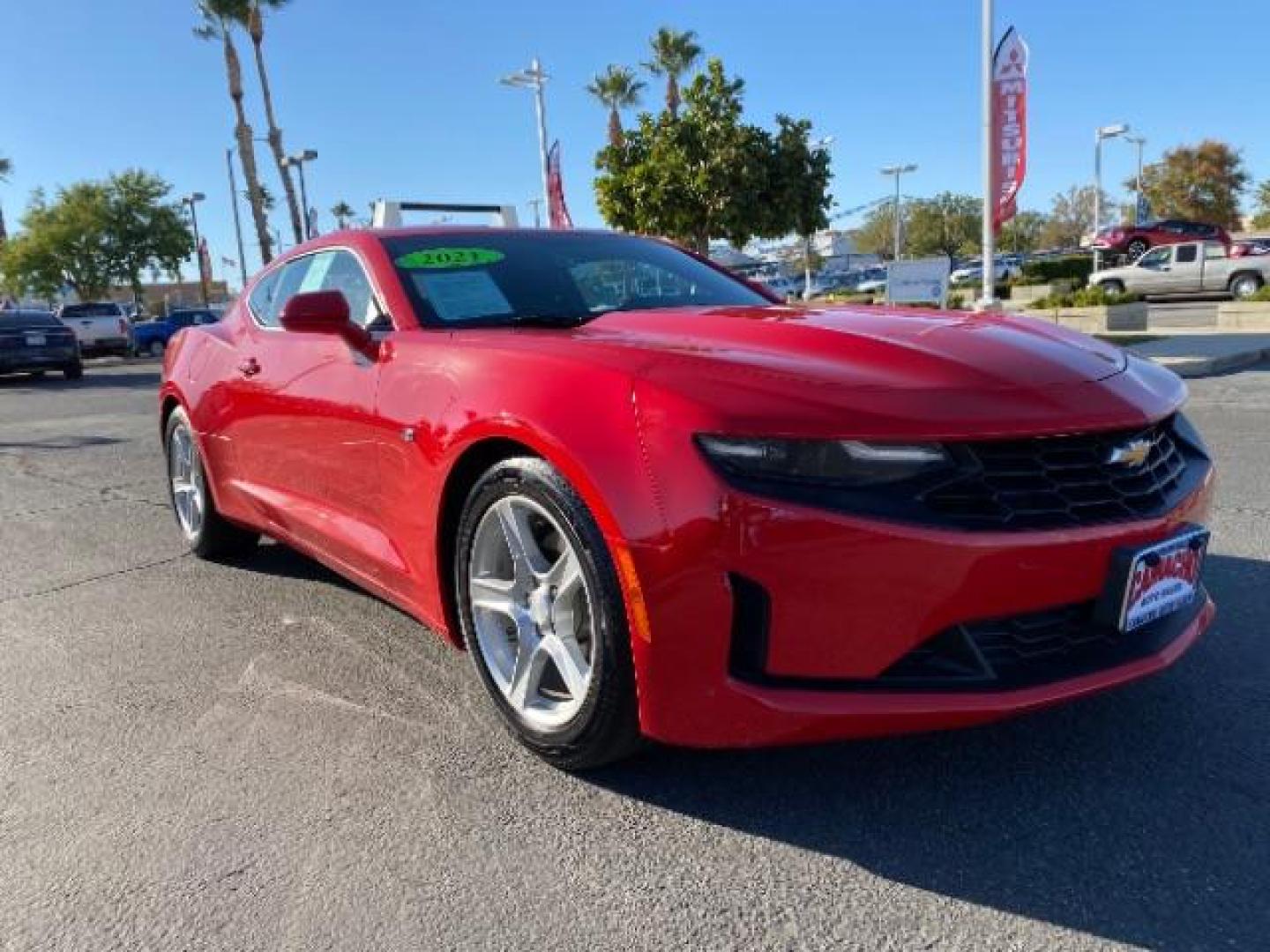 2021 RED Chevrolet Camaro (1G1FB1RS7M0) with an V6 3.6 Liter engine, Automatic transmission, located at 412 Auto Vista Drive, Palmdale, 93551, (661) 945-0620, 34.592636, -118.136681 - Photo#0