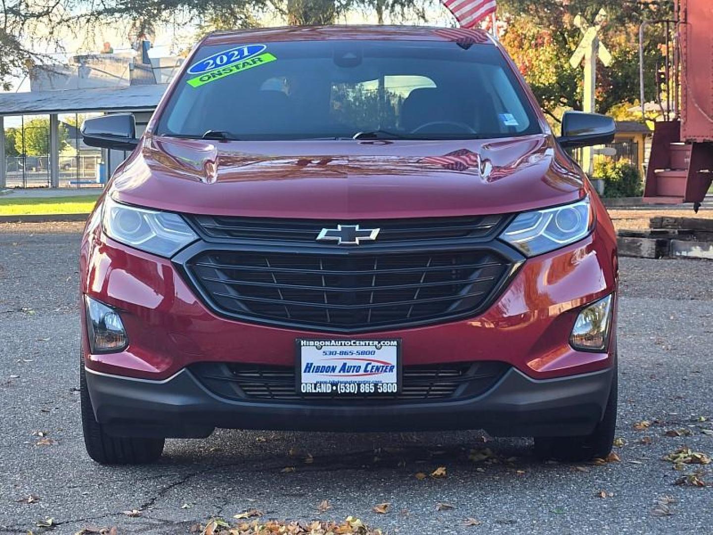 2021 RED Chevrolet Equinox (2GNAXKEV8M6) with an 4-Cyl Turbo 1.5 Liter engine, Automatic 6-Spd w/Overdrive transmission, located at 246 E Walker St., Orland, 95963, (530) 865-5800, 39.747589, -122.178398 - Photo#1