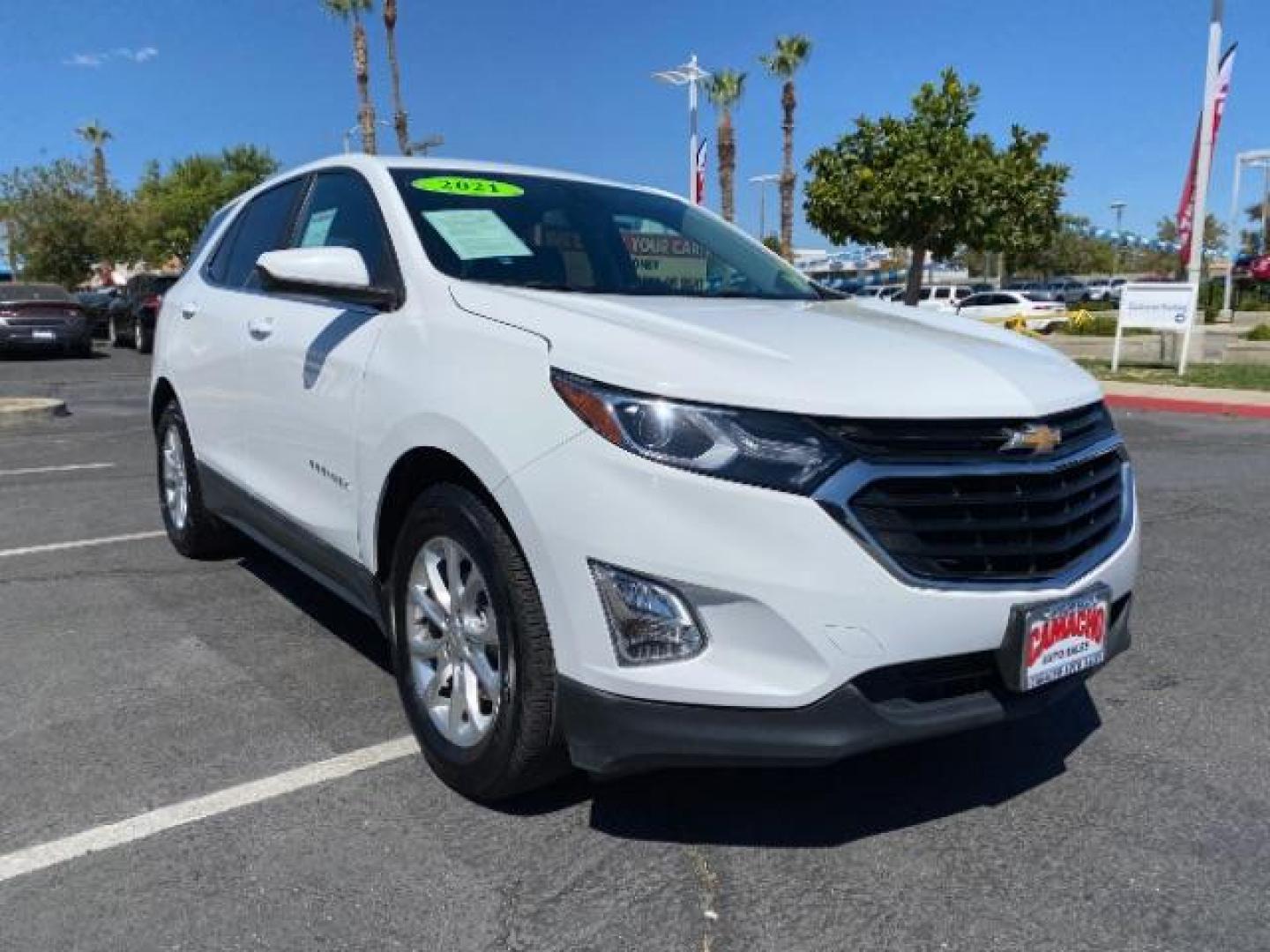 2021 WHITE Chevrolet Equinox (3GNAXKEVXMS) with an 4-Cyl Turbo 1.5 Liter engine, Automatic 6-Spd w/Overdrive transmission, located at 412 Auto Vista Drive, Palmdale, 93551, (661) 945-0620, 34.592636, -118.136681 - Photo#1