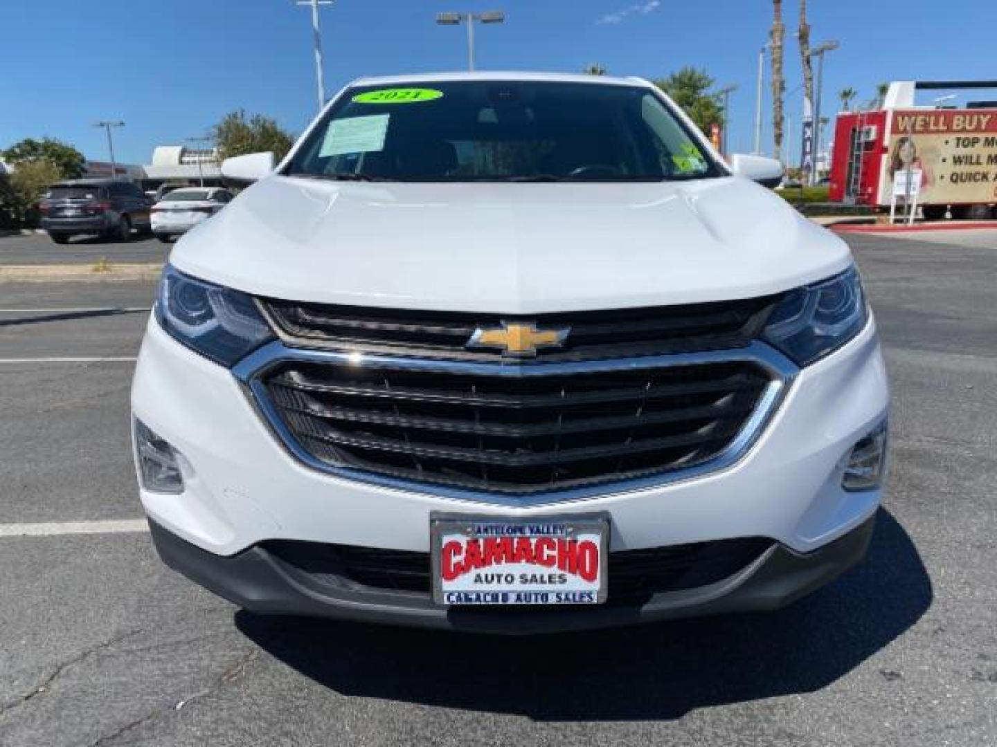 2021 WHITE Chevrolet Equinox (3GNAXKEVXMS) with an 4-Cyl Turbo 1.5 Liter engine, Automatic 6-Spd w/Overdrive transmission, located at 412 Auto Vista Drive, Palmdale, 93551, (661) 945-0620, 34.592636, -118.136681 - Photo#2