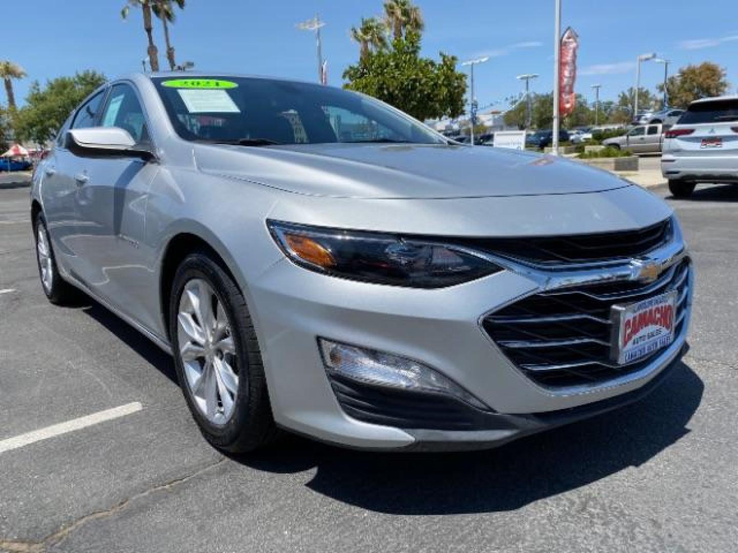 2021 SILVER Chevrolet Malibu (1G1ZD5ST3MF) with an 4-Cyl Turbo 1.5 Liter engine, Automatic CVT transmission, located at 412 Auto Vista Drive, Palmdale, 93551, (661) 945-0620, 34.592636, -118.136681 - Photo#1