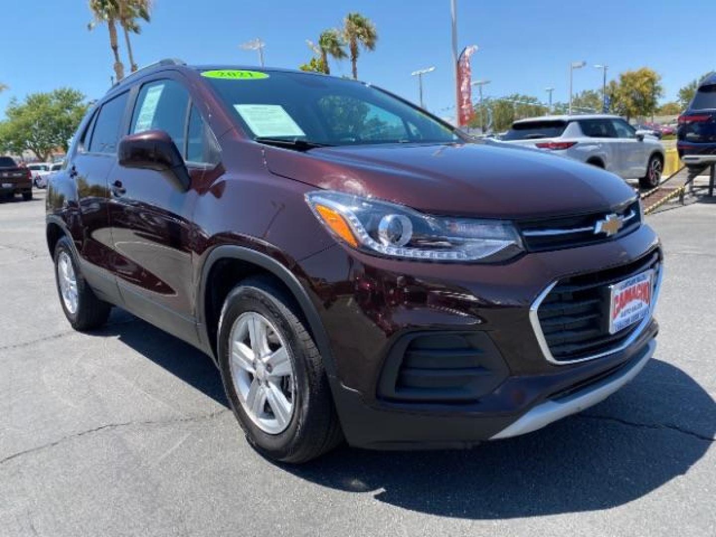 2021 MAROON Chevrolet Trax (KL7CJLSM4MB) with an 4-Cyl 1.4 Liter engine, Automatic 6-Spd transmission, located at 412 Auto Vista Drive, Palmdale, 93551, (661) 945-0620, 34.592636, -118.136681 - Photo#1