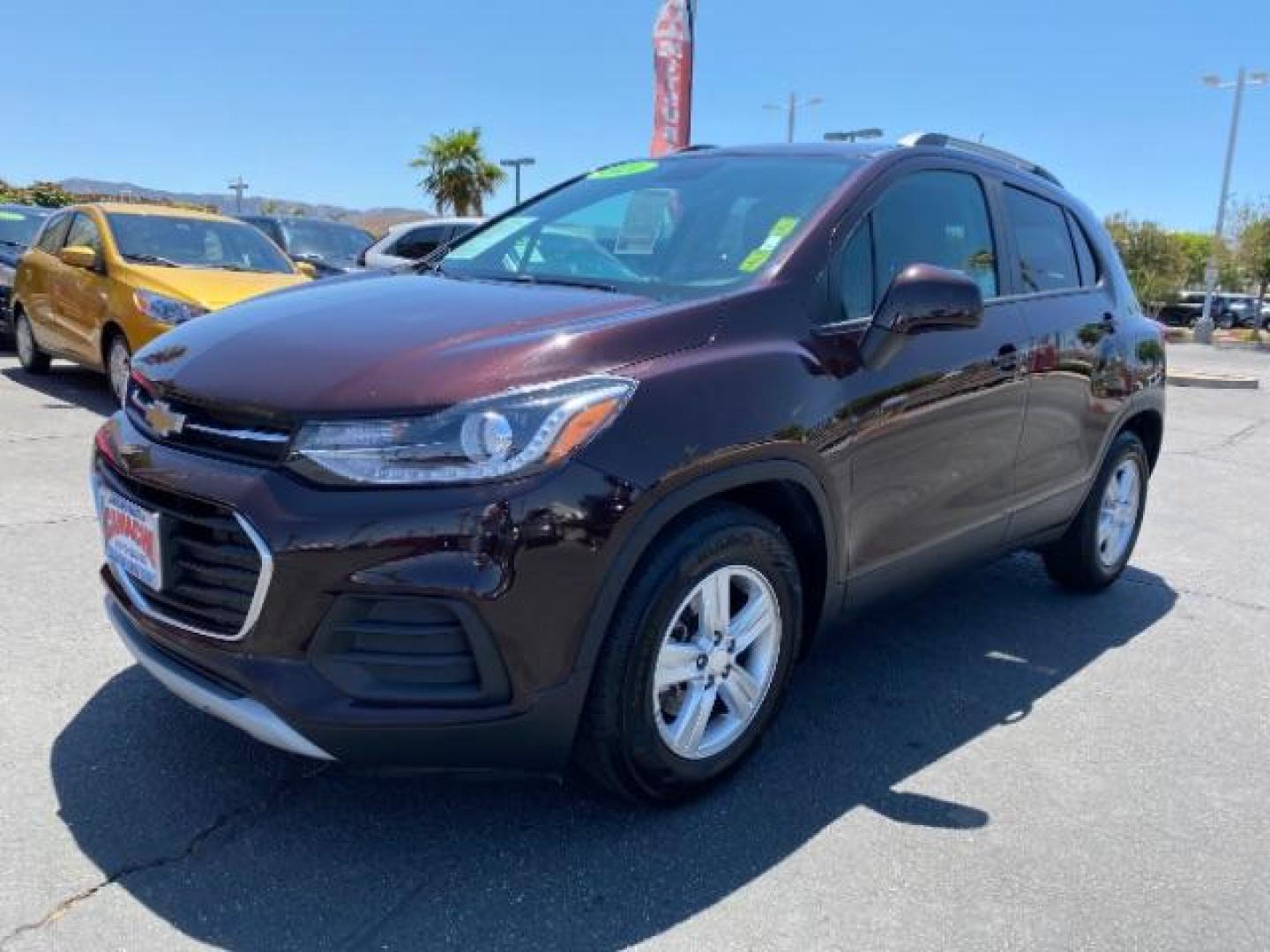 2021 MAROON Chevrolet Trax (KL7CJLSM4MB) with an 4-Cyl 1.4 Liter engine, Automatic 6-Spd transmission, located at 412 Auto Vista Drive, Palmdale, 93551, (661) 945-0620, 34.592636, -118.136681 - Photo#3