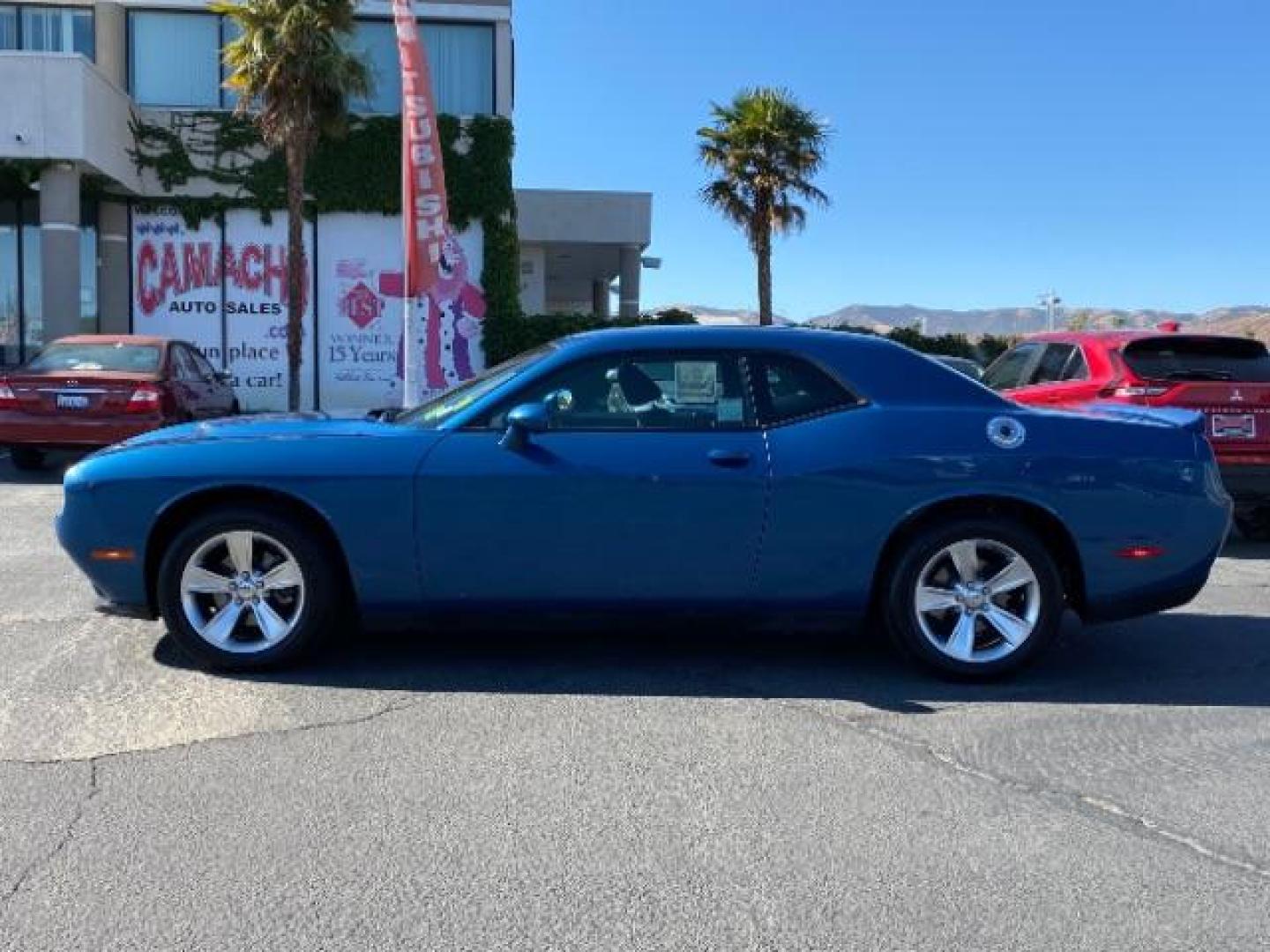 2021 BLUE Dodge Challenger (2C3CDZAG7MH) with an V6 3.6 Liter engine, Automatic 8-Spd transmission, located at 412 Auto Vista Drive, Palmdale, 93551, (661) 945-0620, 34.592636, -118.136681 - Photo#3