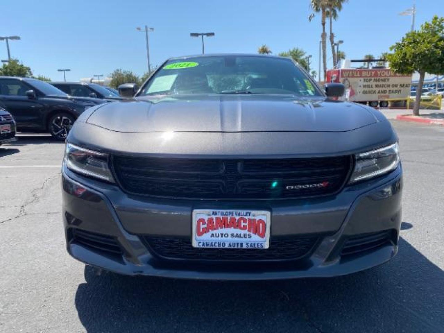 2021 GRAY Dodge Charger (2C3CDXBG4MH) with an V6 3.6 Liter engine, Automatic 8-Spd w/AutoStick transmission, located at 412 Auto Vista Drive, Palmdale, 93551, (661) 945-0620, 34.592636, -118.136681 - Photo#2