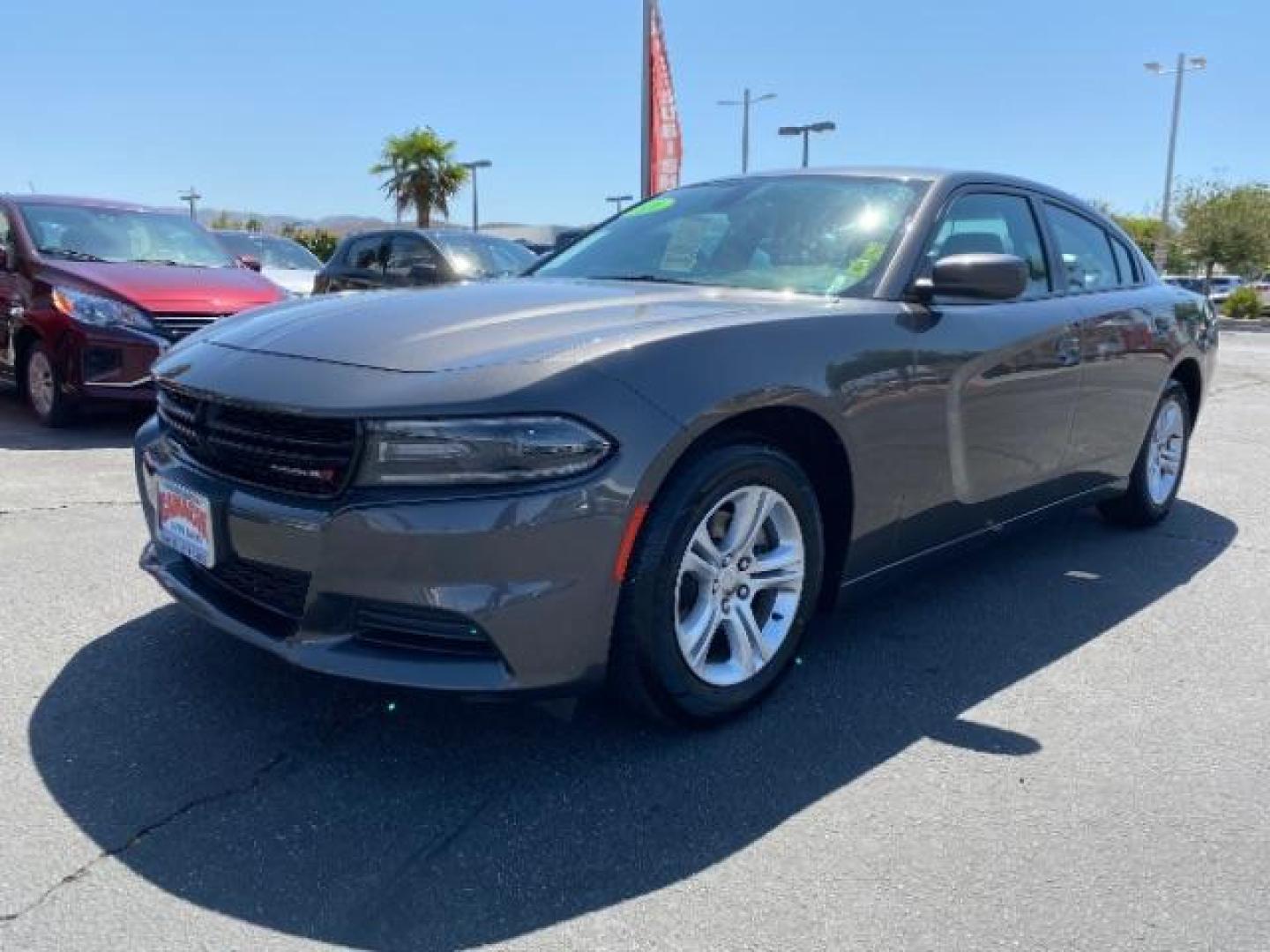 2021 GRAY Dodge Charger (2C3CDXBG4MH) with an V6 3.6 Liter engine, Automatic 8-Spd w/AutoStick transmission, located at 412 Auto Vista Drive, Palmdale, 93551, (661) 945-0620, 34.592636, -118.136681 - Photo#3