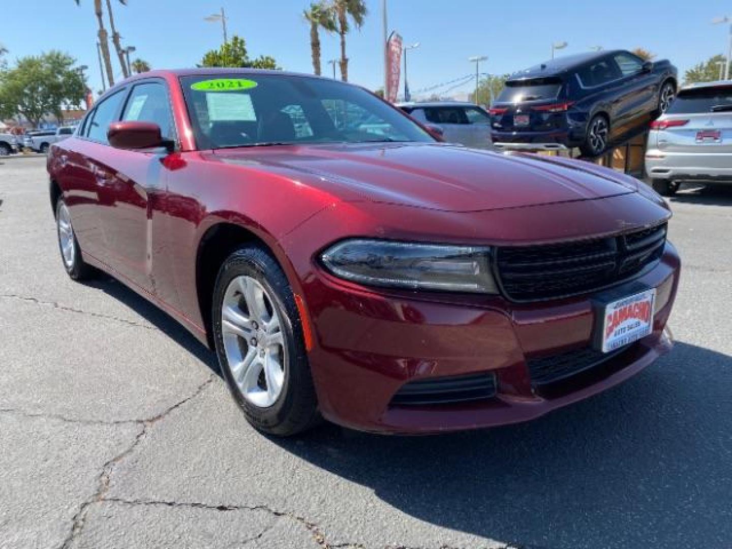 2021 RED Dodge Charger (2C3CDXBG7MH) with an V6 3.6 Liter engine, Automatic 8-Spd w/AutoStick transmission, located at 412 Auto Vista Drive, Palmdale, 93551, (661) 945-0620, 34.592636, -118.136681 - Photo#1