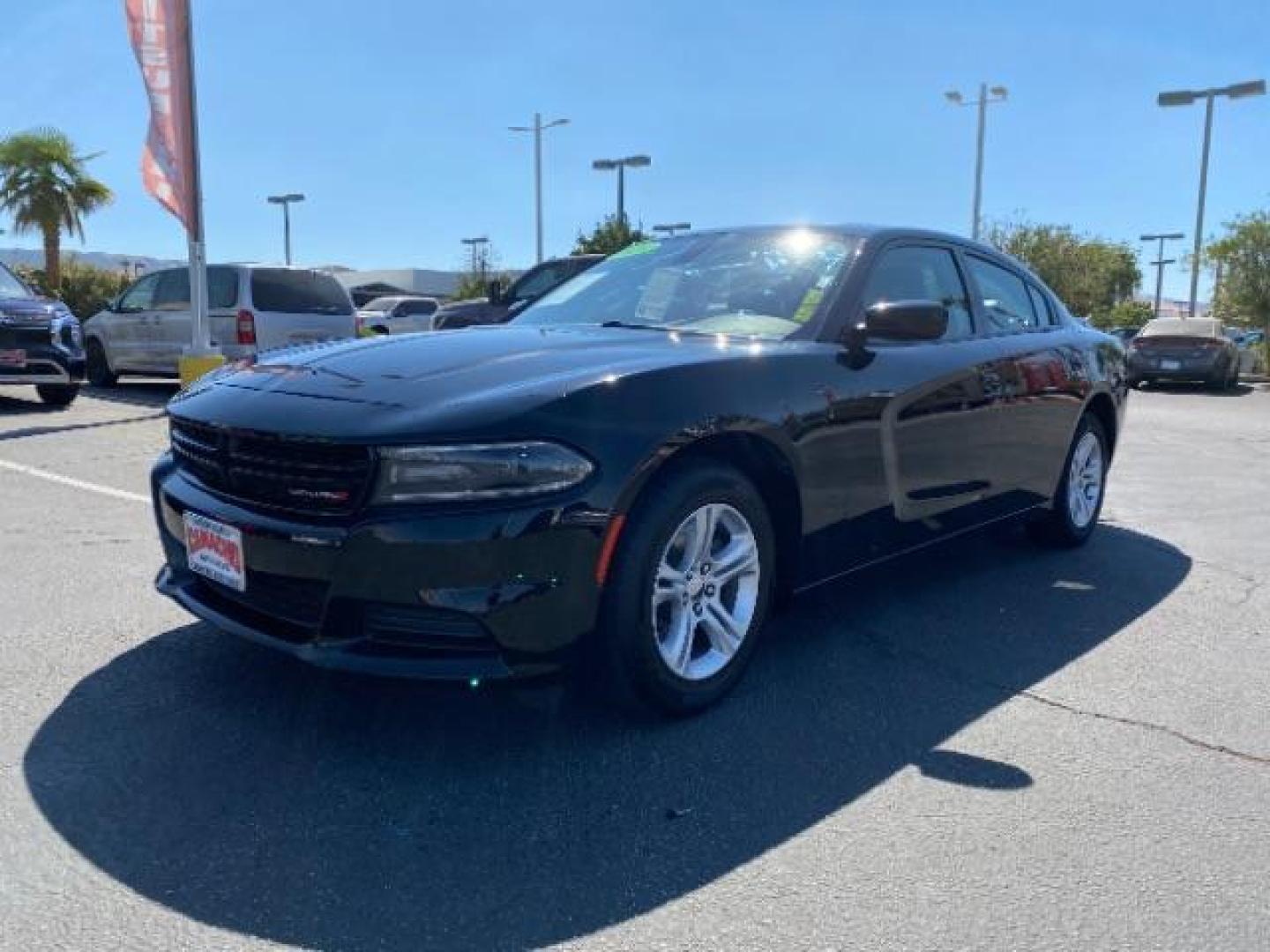 2021 BLACK Dodge Charger (2C3CDXBG4MH) with an V6 3.6 Liter engine, Automatic 8-Spd w/AutoStick transmission, located at 412 Auto Vista Drive, Palmdale, 93551, (661) 945-0620, 34.592636, -118.136681 - Photo#3