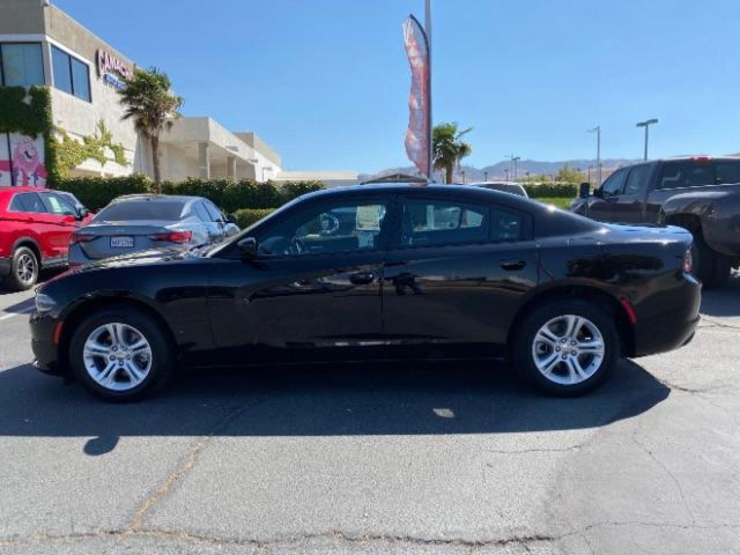 2021 BLACK Dodge Charger (2C3CDXBG4MH) with an V6 3.6 Liter engine, Automatic 8-Spd w/AutoStick transmission, located at 412 Auto Vista Drive, Palmdale, 93551, (661) 945-0620, 34.592636, -118.136681 - Photo#4