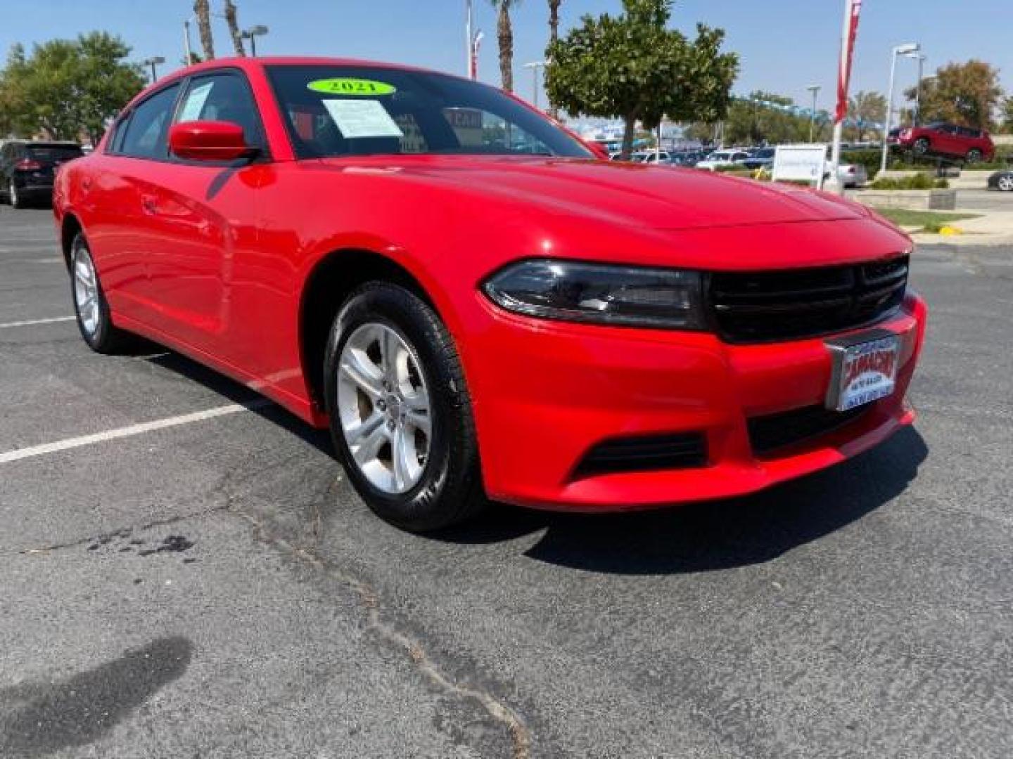 2021 RED Dodge Charger (2C3CDXBGXMH) with an V6 3.6 Liter engine, Automatic 8-Spd w/AutoStick transmission, located at 412 Auto Vista Drive, Palmdale, 93551, (661) 945-0620, 34.592636, -118.136681 - Photo#0