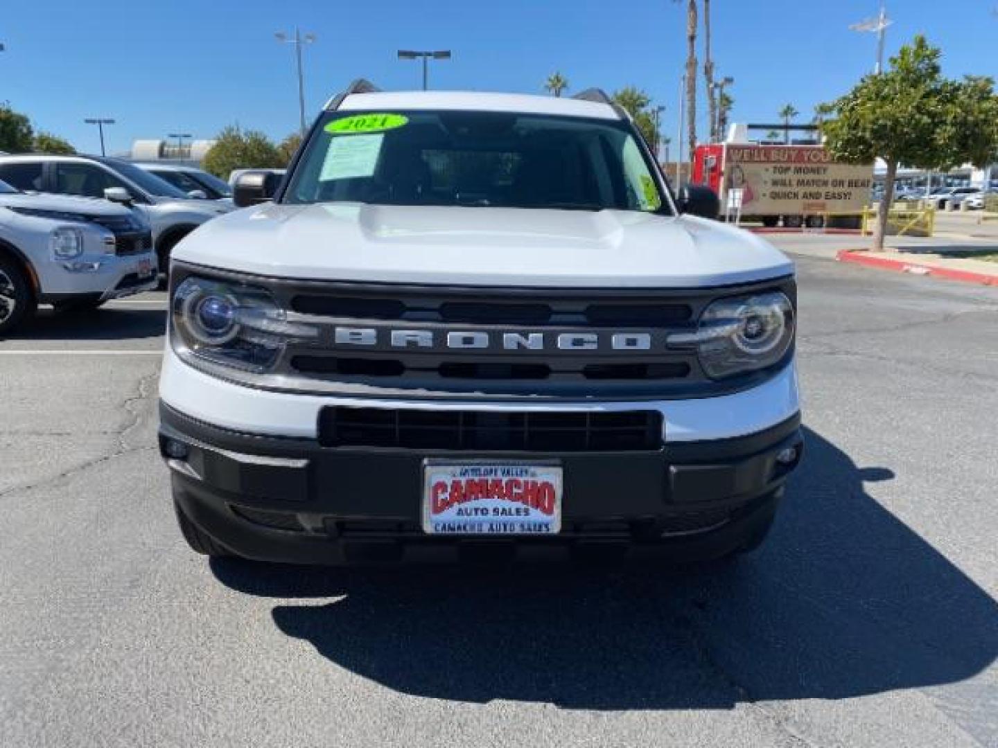 2021 WHITE Ford Bronco Sport (3FMCR9B69MR) with an 3-Cyl Turbo 1.5 Liter engine, Automatic 8-Spd transmission, located at 412 Auto Vista Drive, Palmdale, 93551, (661) 945-0620, 34.592636, -118.136681 - Photo#1