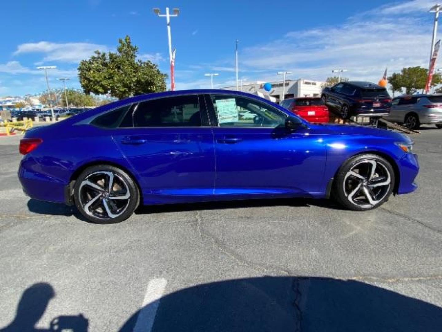 2021 BLUE Honda Accord Sedan (1HGCV1F39MA) with an 4-Cyl i-VTEC Turbo 1.5 Liter engine, Automatic CVT w/Sport Mode transmission, located at 412 Auto Vista Drive, Palmdale, 93551, (661) 945-0620, 34.592636, -118.136681 - Photo#8