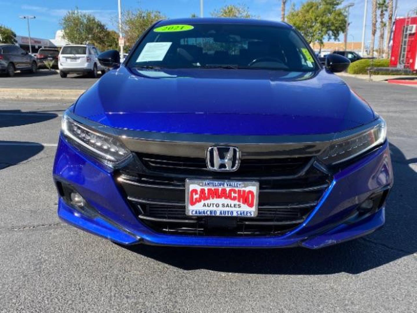 2021 BLUE Honda Accord Sedan (1HGCV1F39MA) with an 4-Cyl i-VTEC Turbo 1.5 Liter engine, Automatic CVT w/Sport Mode transmission, located at 412 Auto Vista Drive, Palmdale, 93551, (661) 945-0620, 34.592636, -118.136681 - Photo#2