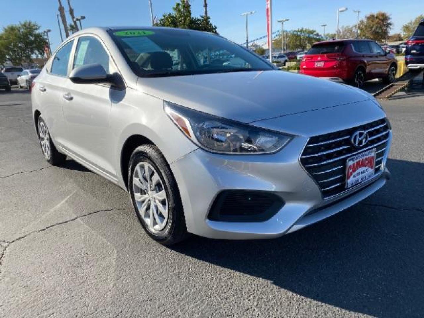 2021 GRAY Hyundai Accent (3KPC24A6XME) with an 4-Cyl 1.6 Liter engine, Automatic IVT w/Shiftronic transmission, located at 412 Auto Vista Drive, Palmdale, 93551, (661) 945-0620, 34.592636, -118.136681 - Photo#1