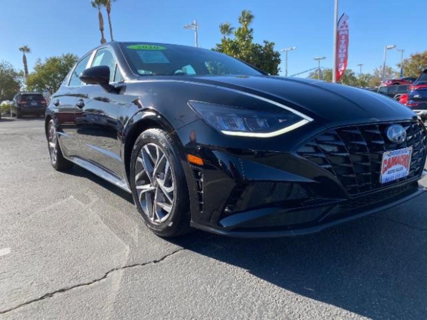 2021 BLACK Hyundai Sonata (KMHL64JA6MA) with an 4-Cyl 2.5 Liter engine, Automatic 8-Spd w/Overdrive and Shiftronic transmission, located at 412 Auto Vista Drive, Palmdale, 93551, (661) 945-0620, 34.592636, -118.136681 - Photo#1