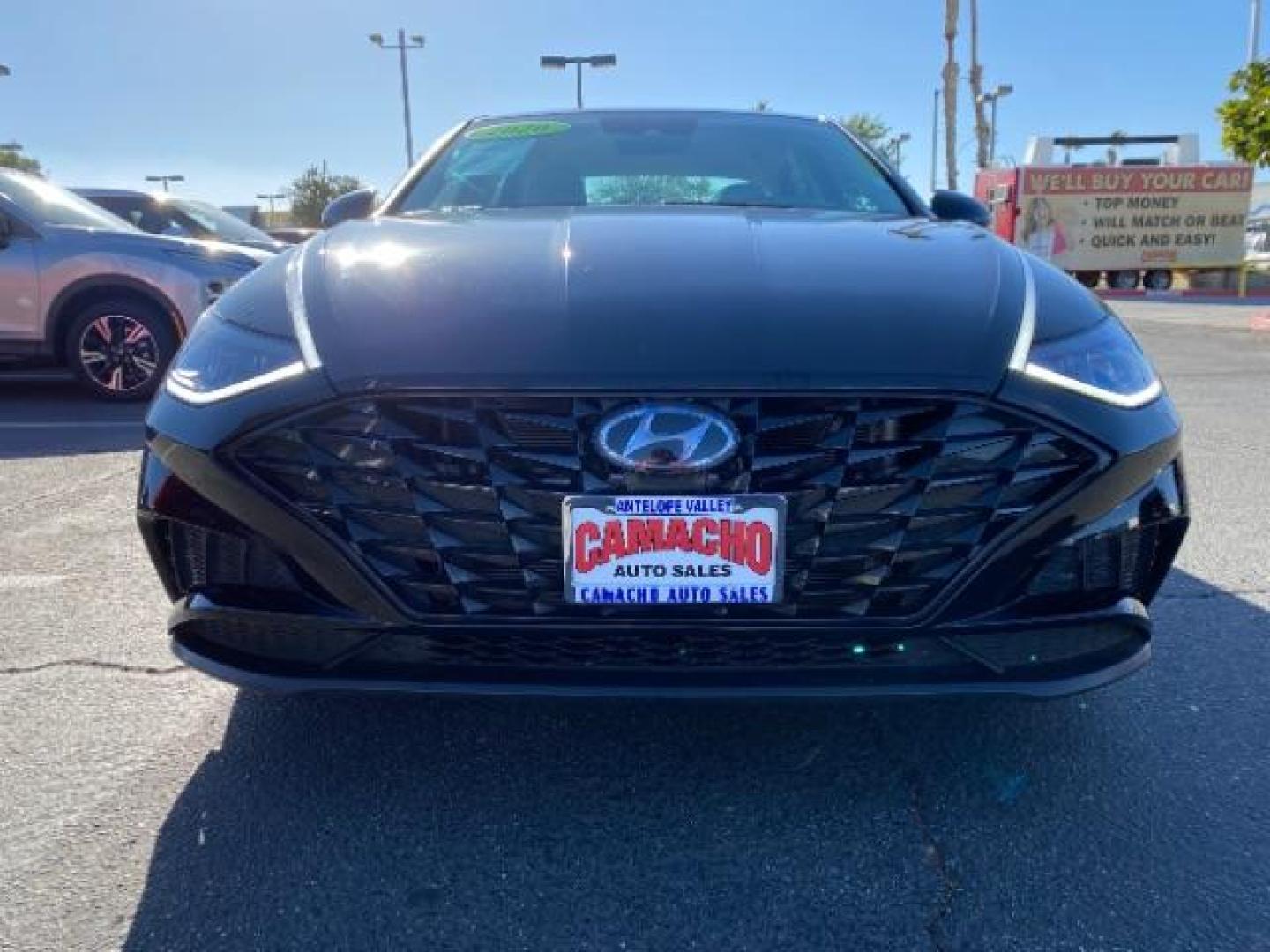 2021 BLACK Hyundai Sonata (KMHL64JA6MA) with an 4-Cyl 2.5 Liter engine, Automatic 8-Spd w/Overdrive and Shiftronic transmission, located at 412 Auto Vista Drive, Palmdale, 93551, (661) 945-0620, 34.592636, -118.136681 - Photo#2