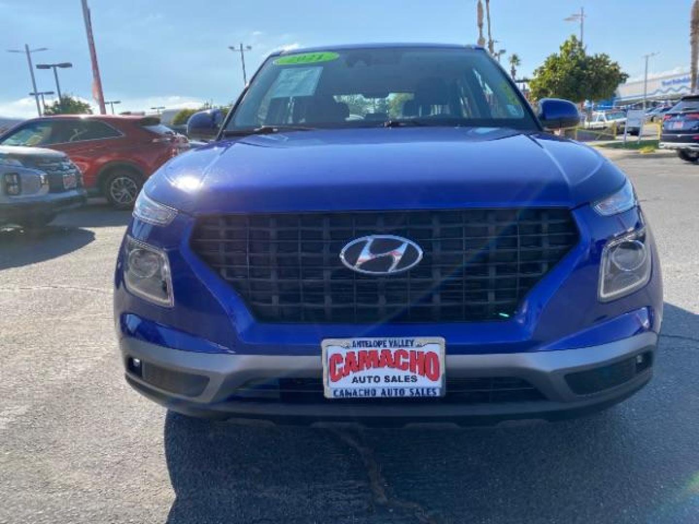 2021 BLUE Hyundai Venue (KMHRB8A35MU) with an 4-Cyl 1.6 Liter engine, Automatic IVT w/Shiftronic transmission, located at 412 Auto Vista Drive, Palmdale, 93551, (661) 945-0620, 34.592636, -118.136681 - Photo#2