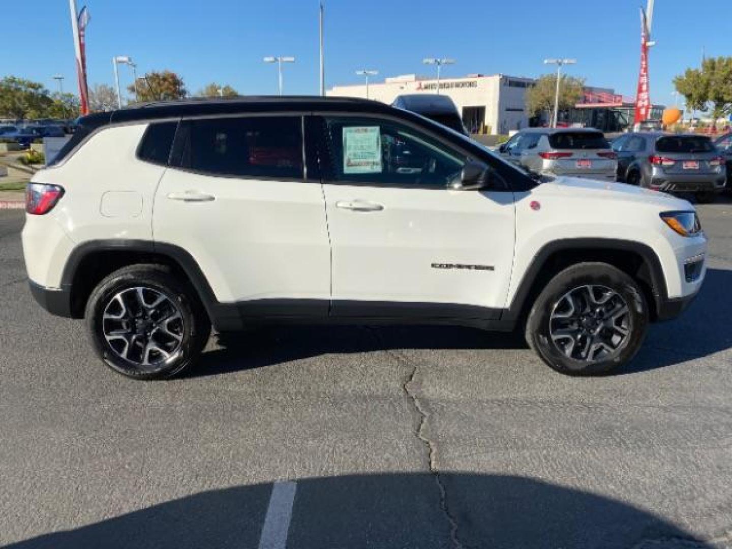 2021 WHITE Jeep Compass (3C4NJDDBXMT) with an 4-Cyl MultiAir PZEV 2.4 Liter engine, Automatic 9-Spd transmission, located at 412 Auto Vista Drive, Palmdale, 93551, (661) 945-0620, 34.592636, -118.136681 - Photo#7