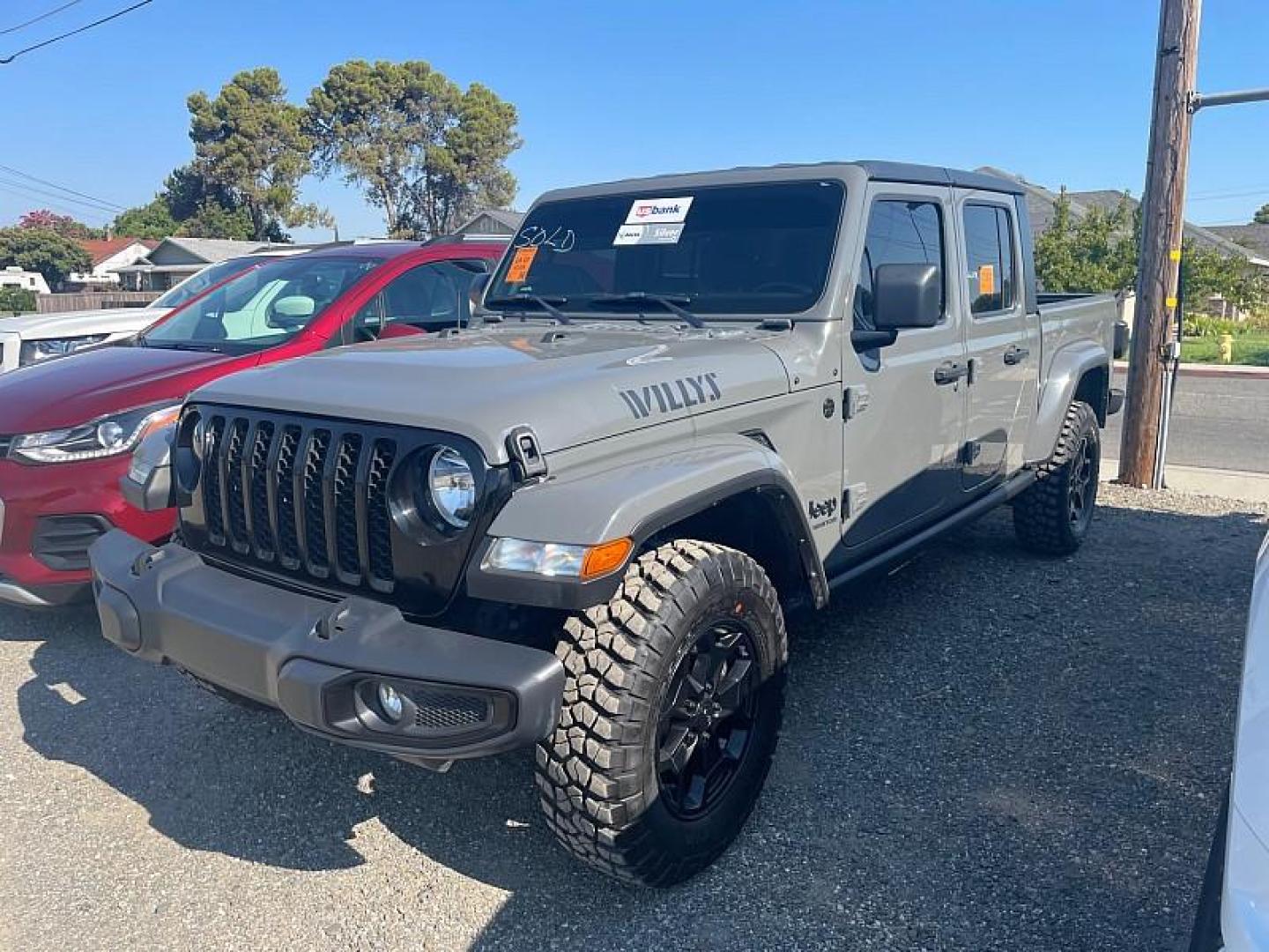 2021 GRAY Jeep Gladiator (1C6HJTAG8ML) with an V6 VVT 3.6 Liter engine, Automatic 8-Spd transmission, located at 246 E Walker St., Orland, 95963, (530) 865-5800, 39.747589, -122.178398 - Photo#0