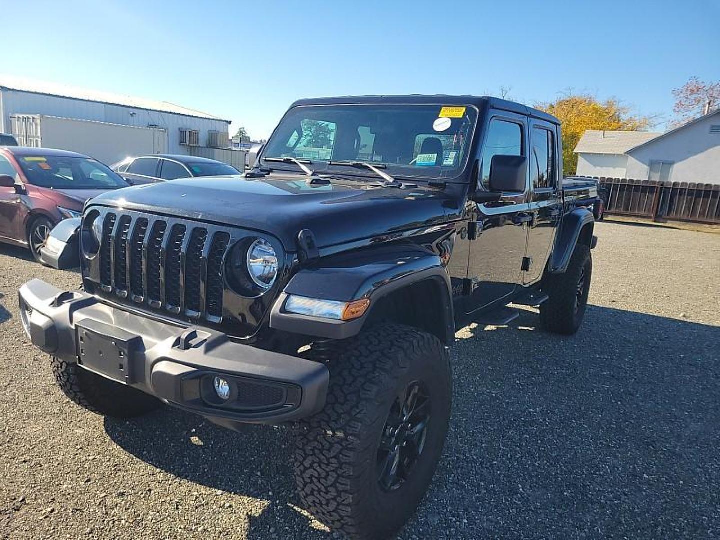 2021 BLACK Jeep Gladiator (1C6HJTAG1ML) with an V6 VVT 3.6 Liter engine, located at 246 E Walker St., Orland, 95963, (530) 865-5800, 39.747589, -122.178398 - Photo#0