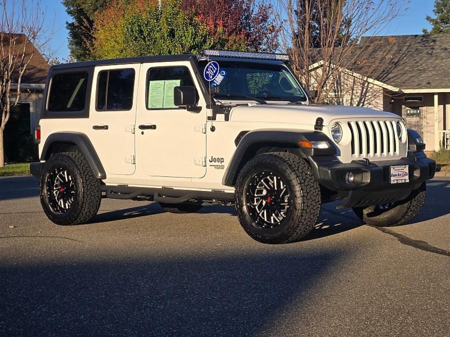 2021 WHITE Jeep Wrangler Unlimited (1C4HJXDN7MW) , located at 246 E Walker St., Orland, 95963, (530) 865-5800, 39.747589, -122.178398 - Photo#0