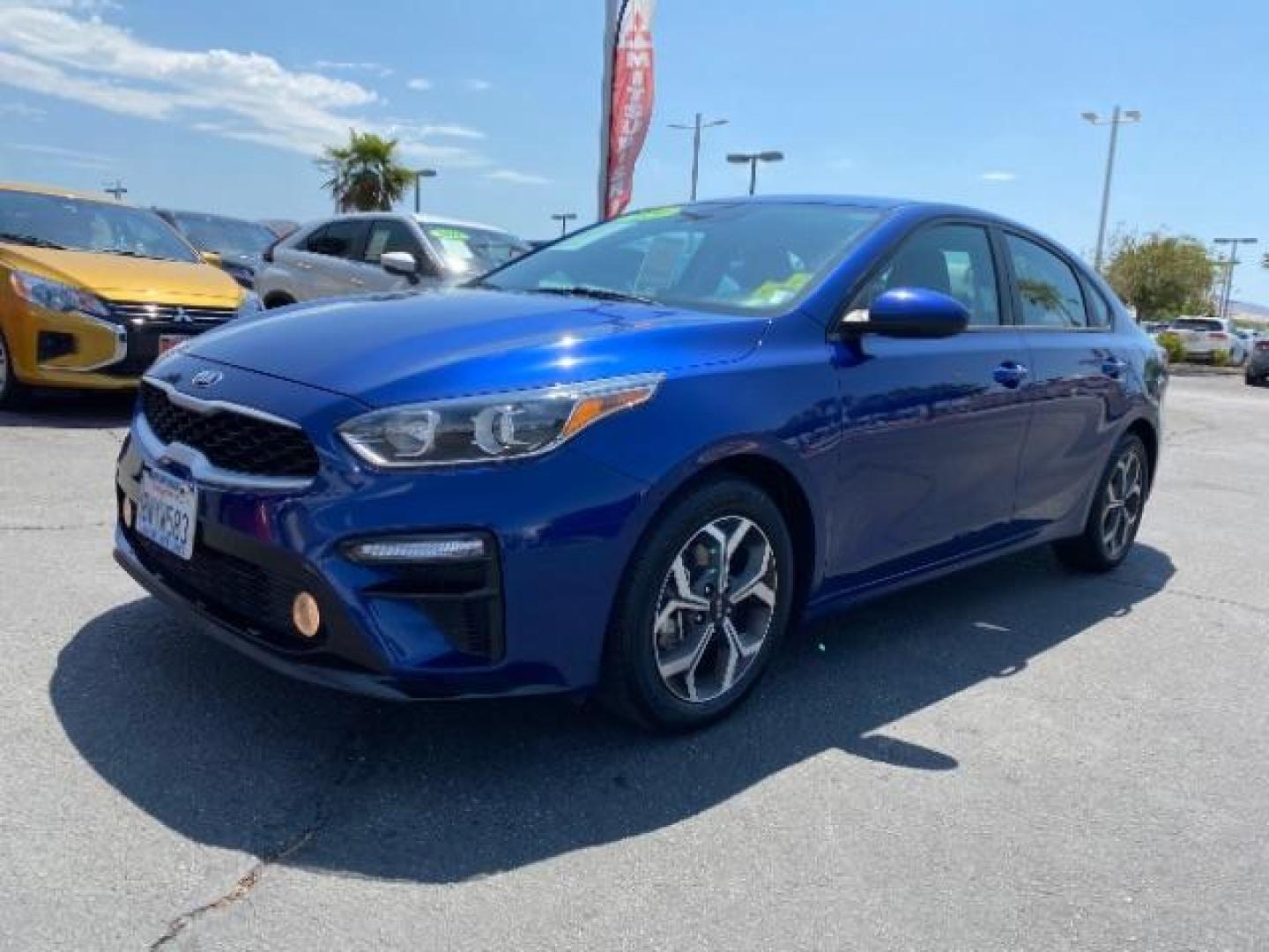 2021 BLUE Kia Forte (3KPF24AD1ME) with an 4-Cyl 2.0 Liter engine, Automatic IVT transmission, located at 412 Auto Vista Drive, Palmdale, 93551, (661) 945-0620, 34.592636, -118.136681 - Photo#3