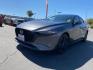 2021 GRAY Mazda Mazda3 Hatchback (JM1BPBML2M1) with an 4-Cyl SKYACTIV-G 2.5 Liter engine, Automatic 6-Spd SKYACTIV-Drive w/Manual transmission, located at 412 Auto Vista Drive, Palmdale, 93551, (661) 945-0620, 34.592636, -118.136681 - Photo#2