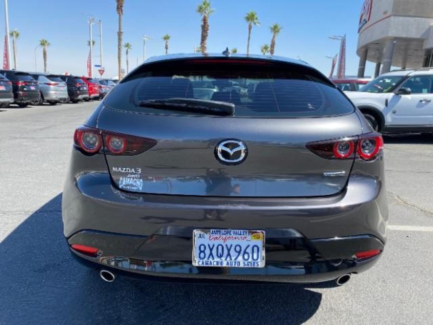 2021 GRAY Mazda Mazda3 Hatchback (JM1BPBML2M1) with an 4-Cyl SKYACTIV-G 2.5 Liter engine, Automatic 6-Spd SKYACTIV-Drive w/Manual transmission, located at 412 Auto Vista Drive, Palmdale, 93551, (661) 945-0620, 34.592636, -118.136681 - Photo#5