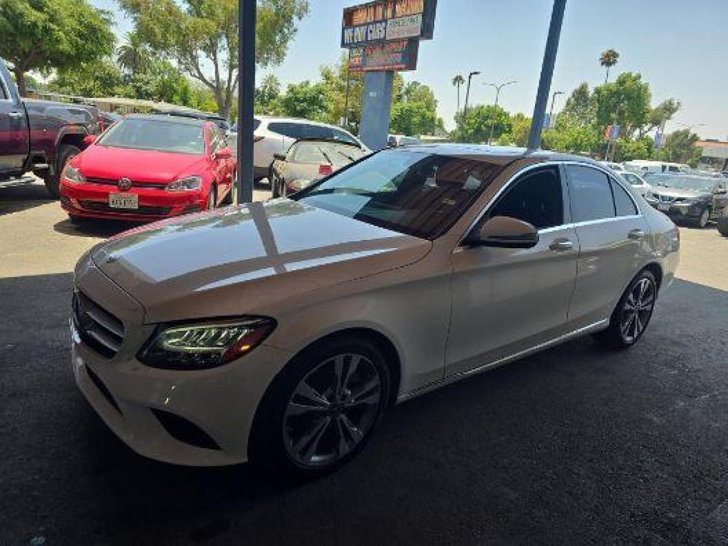 2021 WHITE Mercedes-Benz C-Class (W1KWF8DB2MR) with an 4-Cyl Turbo 2.0 Liter engine, Automatic 9-Spd 9G-Tronic transmission, located at 412 Auto Vista Drive, Palmdale, 93551, (661) 945-0620, 34.592636, -118.136681 - Photo#0