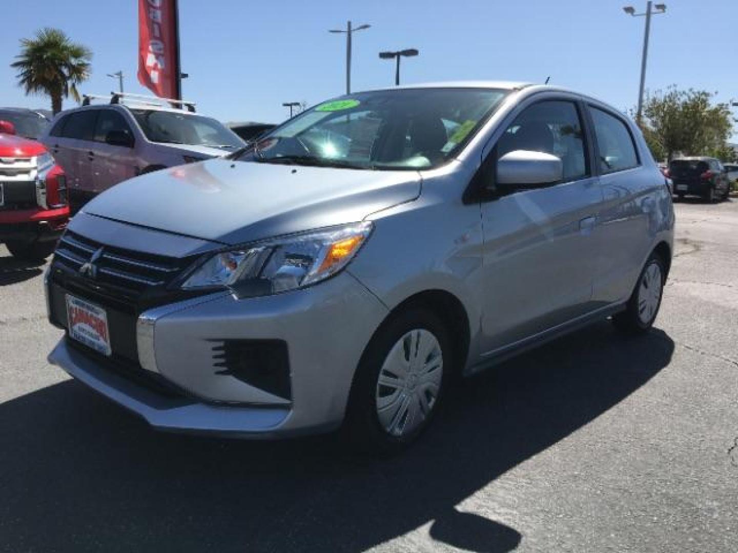 2021 SILVER Mitsubishi Mirage (ML32AUHJ9MH) with an 3-Cyl 1.2 Liter engine, Automatic CVT transmission, located at 412 Auto Vista Drive, Palmdale, 93551, (661) 945-0620, 34.592636, -118.136681 - Photo#2