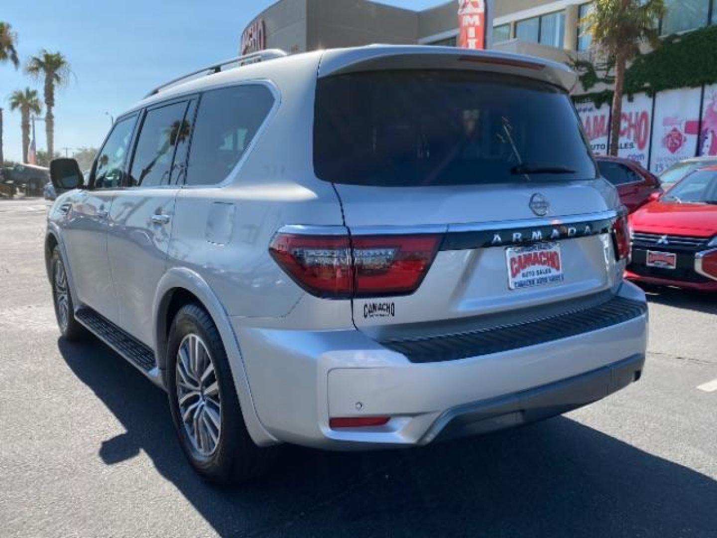 2021 SILVER Nissan Armada (JN8AY2BA3M9) with an V8 5.6 Liter engine, Automatic 7-Spd w/Overdrive Manual Mode transmission, located at 412 Auto Vista Drive, Palmdale, 93551, (661) 945-0620, 34.592636, -118.136681 - Photo#4