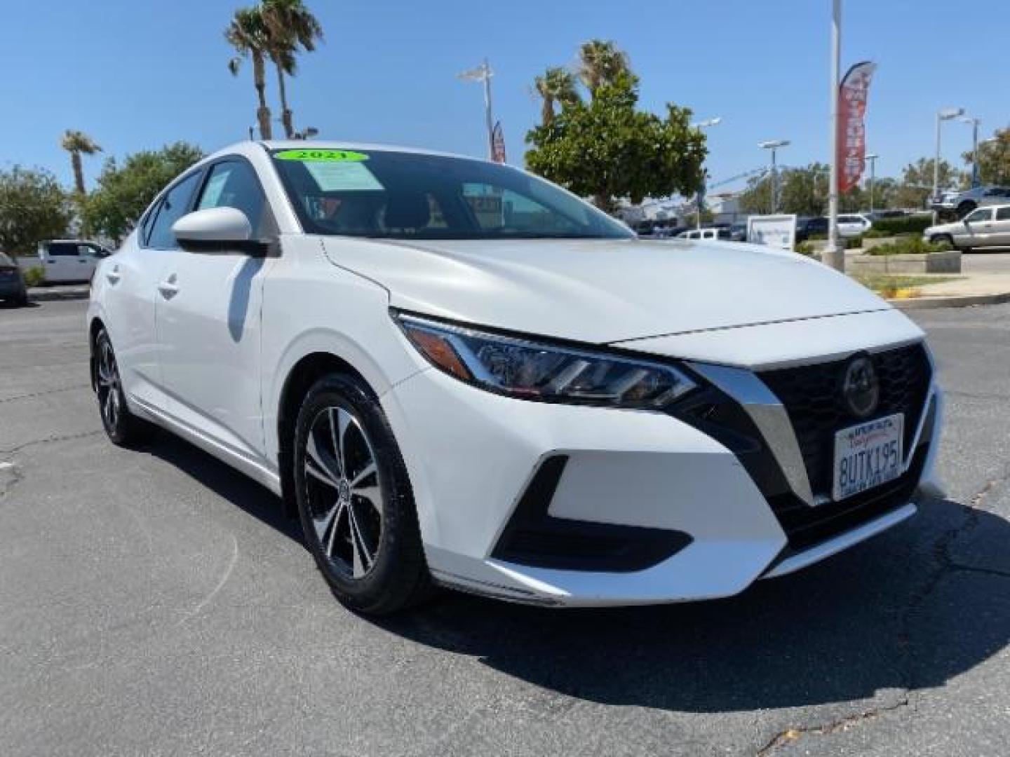 2021 WHITE Nissan Sentra (3N1AB8CV9MY) with an 4-Cyl 2.0 Liter engine, Automatic CVT w/Xtronic transmission, located at 412 Auto Vista Drive, Palmdale, 93551, (661) 945-0620, 34.592636, -118.136681 - Photo#0