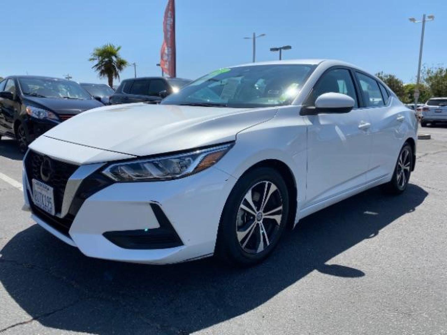 2021 WHITE Nissan Sentra (3N1AB8CV9MY) with an 4-Cyl 2.0 Liter engine, Automatic CVT w/Xtronic transmission, located at 412 Auto Vista Drive, Palmdale, 93551, (661) 945-0620, 34.592636, -118.136681 - Photo#3