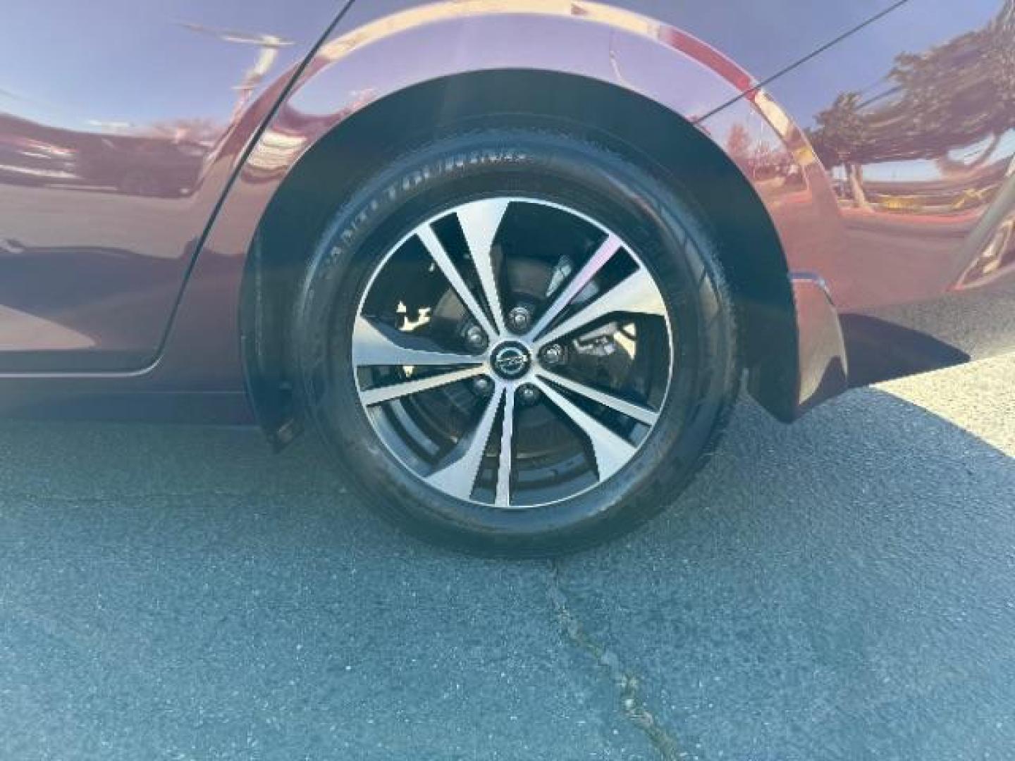 2021 BURGUNDY Nissan Sentra (3N1AB8CV2MY) with an 4-Cyl 2.0 Liter engine, Automatic CVT w/Xtronic transmission, located at 412 Auto Vista Drive, Palmdale, 93551, (661) 945-0620, 34.592636, -118.136681 - Photo#14