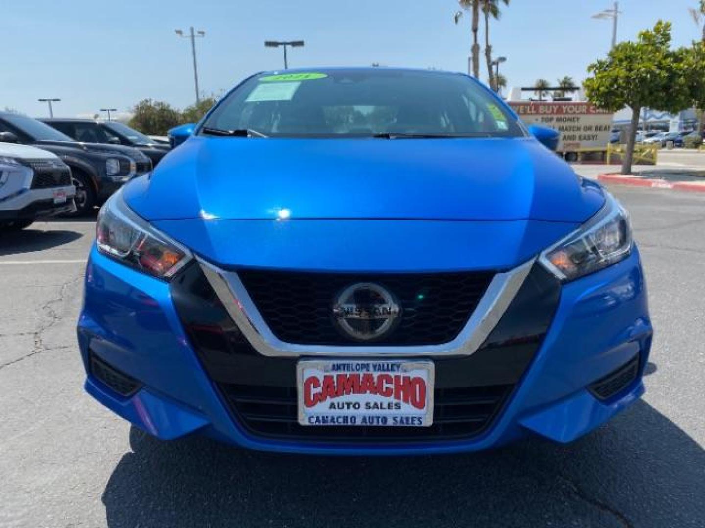 2021 BLUE Nissan Versa (3N1CN8EV2ML) with an 4-Cyl 1.6 Liter engine, Automatic CVT w/Xtronic transmission, located at 412 Auto Vista Drive, Palmdale, 93551, (661) 945-0620, 34.592636, -118.136681 - Photo#1