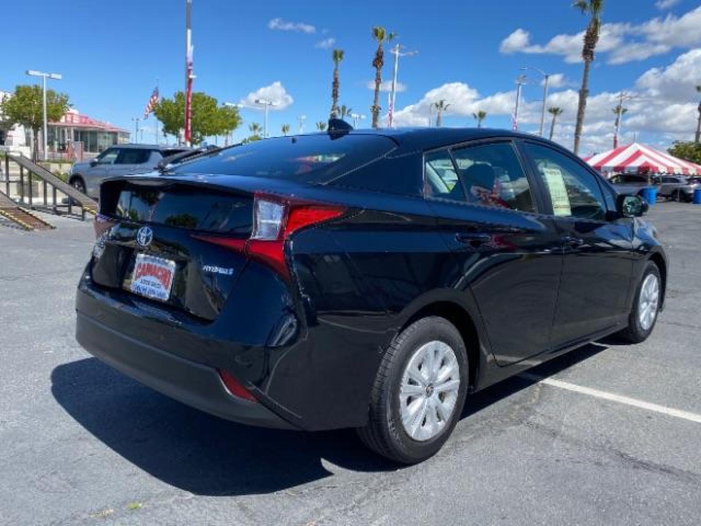 2021 BLACK Toyota Prius (JTDKAMFU1M3) with an 4-Cyl Hybrid 1.8 Liter engine, Automatic ECVT transmission, located at 412 Auto Vista Drive, Palmdale, 93551, (661) 945-0620, 34.592636, -118.136681 - Photo#6