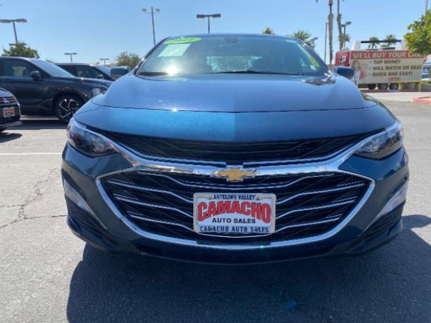 2022 BLUE Chevrolet Malibu (1G1ZD5ST5NF) with an 4-Cyl Turbo 1.5 Liter engine, Automatic CVT transmission, located at 412 Auto Vista Drive, Palmdale, 93551, (661) 945-0620, 34.592636, -118.136681 - Photo#2