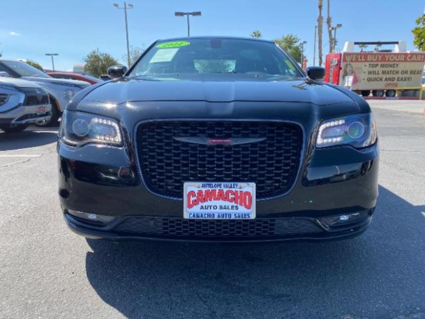 2022 BLACK Chrysler 300 (2C3CCABG1NH) with an V6 3.6 Liter engine, Automatic 8-Spd transmission, located at 412 Auto Vista Drive, Palmdale, 93551, (661) 945-0620, 34.592636, -118.136681 - Photo#1