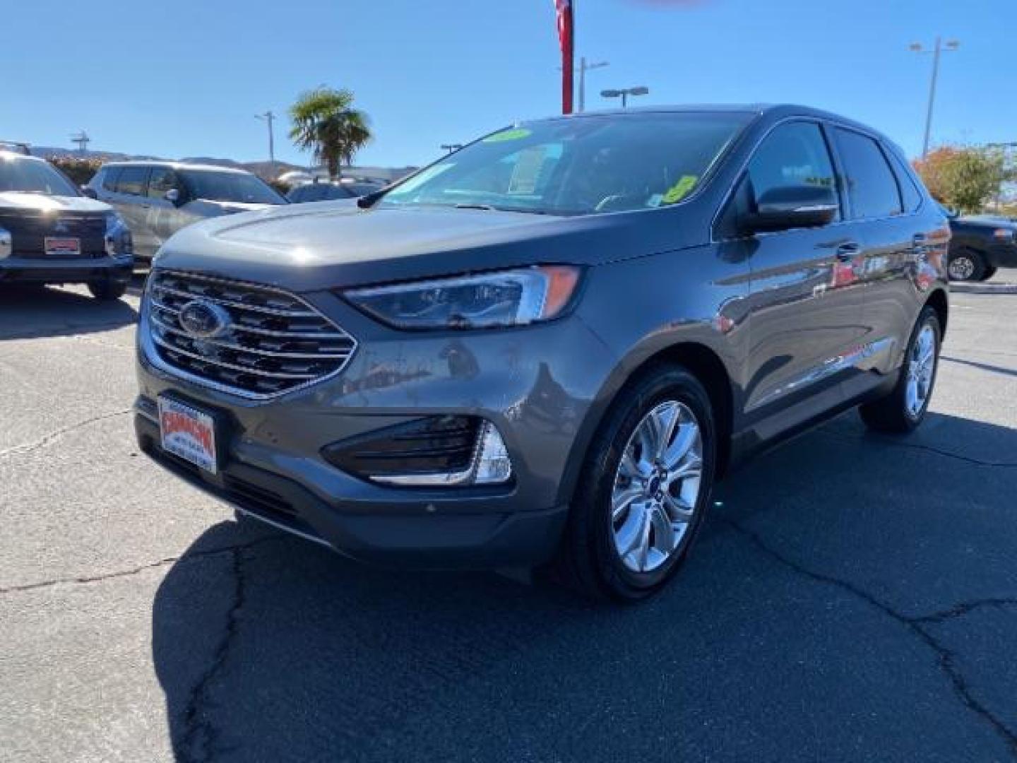 2022 GRAY Ford Edge (2FMPK4K9XNB) with an 4-Cyl EcoBoost Turbo 2.0 Liter engine, Automatic 8-Spd transmission, located at 412 Auto Vista Drive, Palmdale, 93551, (661) 945-0620, 34.592636, -118.136681 - Photo#2