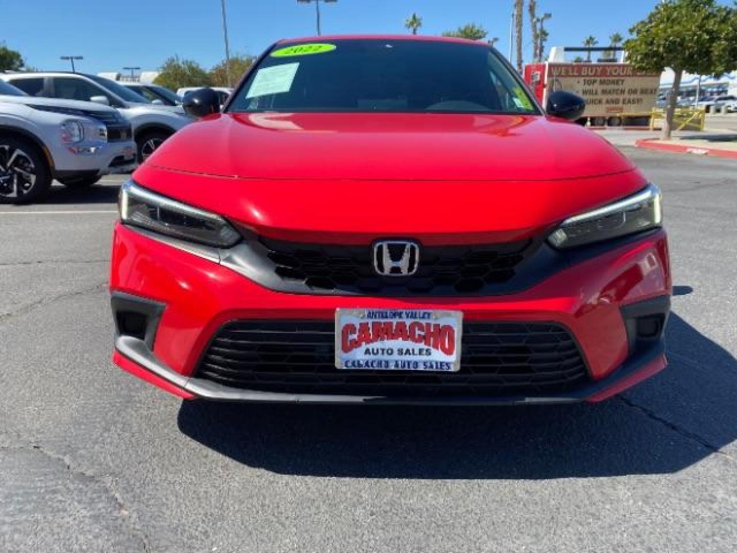 2022 RED Honda Civic Hatchback (19XFL2G86NE) with an 4-Cyl i-VTEC 2.0 Liter engine, Manual 6-Spd transmission, located at 412 Auto Vista Drive, Palmdale, 93551, (661) 945-0620, 34.592636, -118.136681 - Photo#1