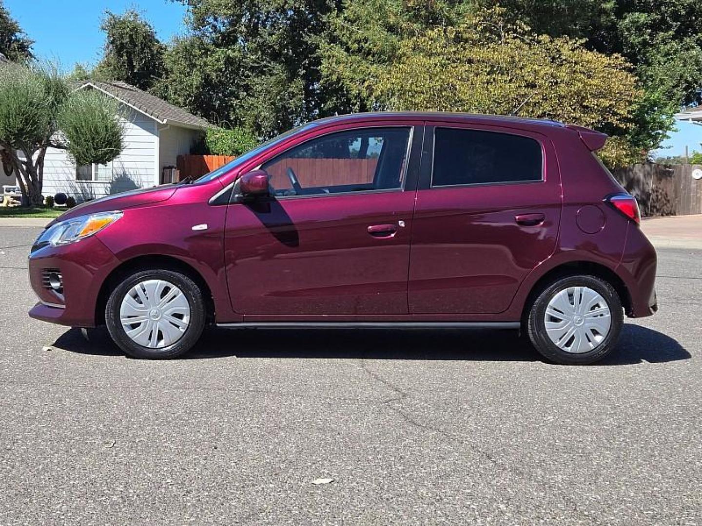 2022 DK PURPLE Mitsubishi Mirage (ML32AUHJXNH) with an 3-Cyl 1.2 Liter engine, Automatic CVT transmission, located at 246 E Walker St., Orland, 95963, (530) 865-5800, 39.747589, -122.178398 - Photo#5