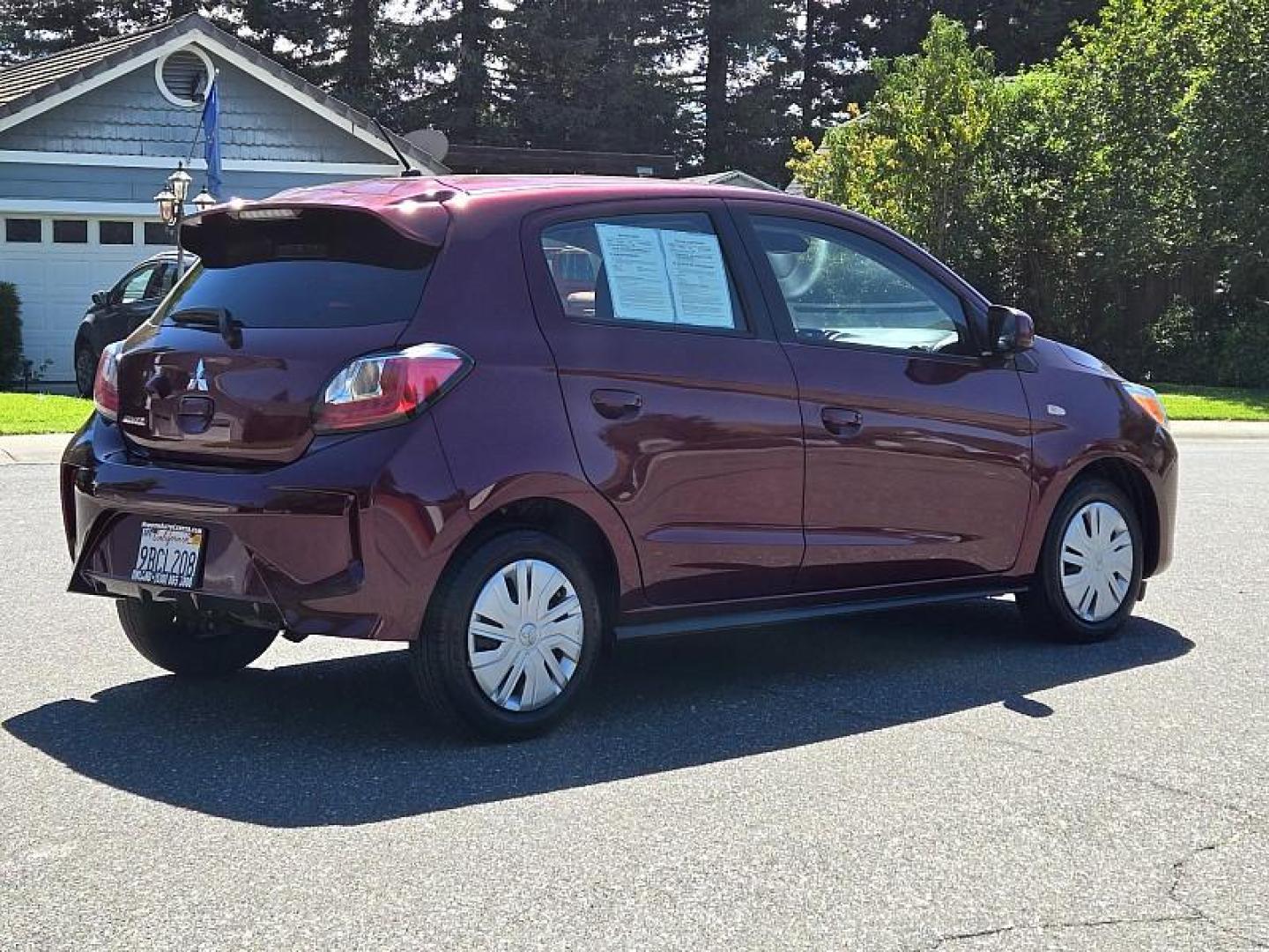 2022 DK PURPLE Mitsubishi Mirage (ML32AUHJXNH) with an 3-Cyl 1.2 Liter engine, Automatic CVT transmission, located at 246 E Walker St., Orland, 95963, (530) 865-5800, 39.747589, -122.178398 - Photo#8