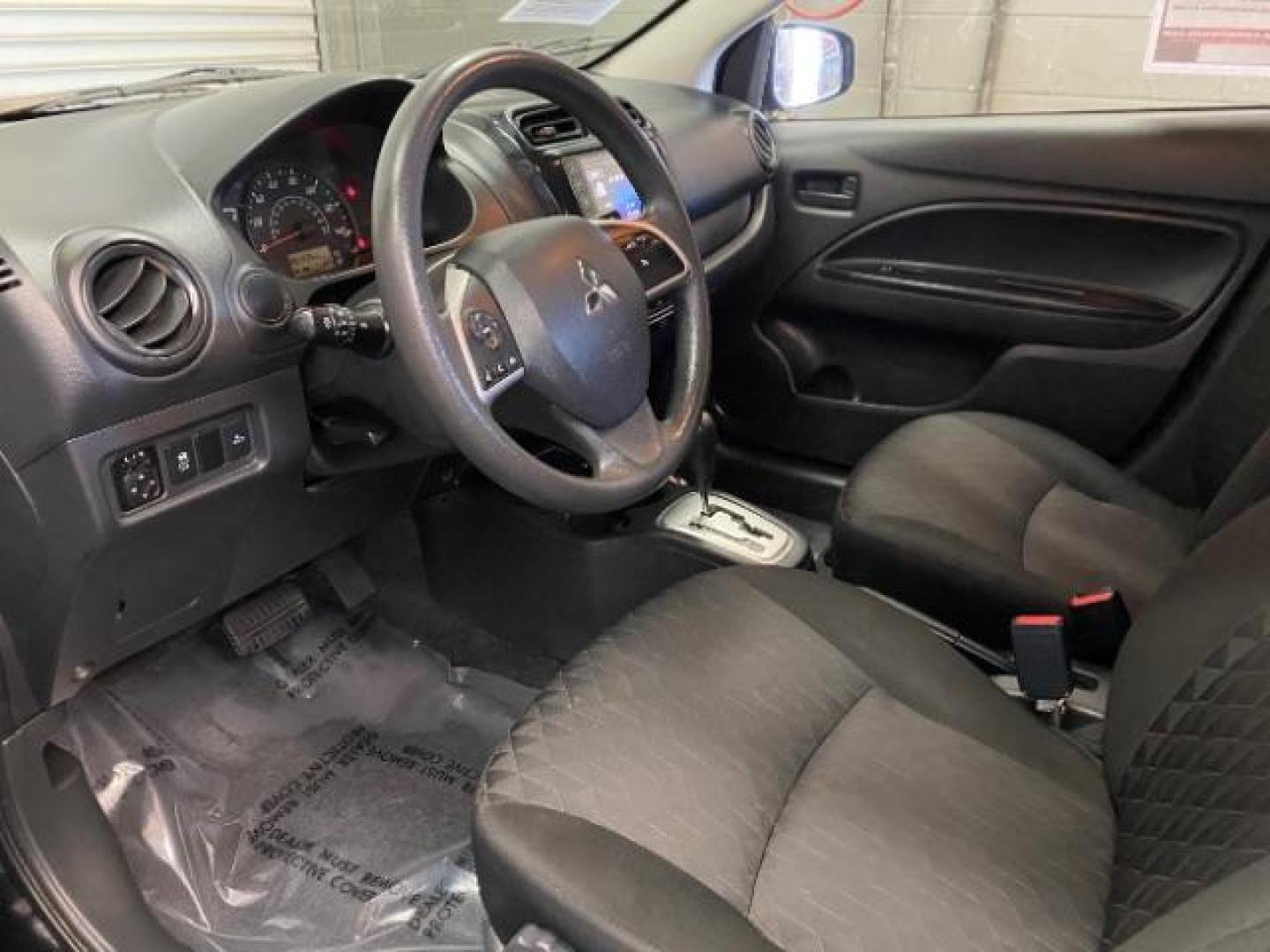 2022 BLACK Mitsubishi Mirage (ML32AUHJ0NH) with an 3-Cyl 1.2 Liter engine, Automatic CVT transmission, located at 412 Auto Vista Drive, Palmdale, 93551, (661) 945-0620, 34.592636, -118.136681 - Photo#18