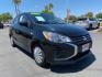 2022 BLACK Mitsubishi Mirage (ML32AUHJ0NH) with an 3-Cyl 1.2 Liter engine, Automatic CVT transmission, located at 412 Auto Vista Drive, Palmdale, 93551, (661) 945-0620, 34.592636, -118.136681 - Photo#0