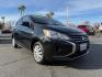 2022 BLACK Mitsubishi Mirage (ML32AUHJ9NH) with an 3-Cyl 1.2 Liter engine, Automatic CVT transmission, located at 412 Auto Vista Drive, Palmdale, 93551, (661) 945-0620, 34.592636, -118.136681 - Photo#0