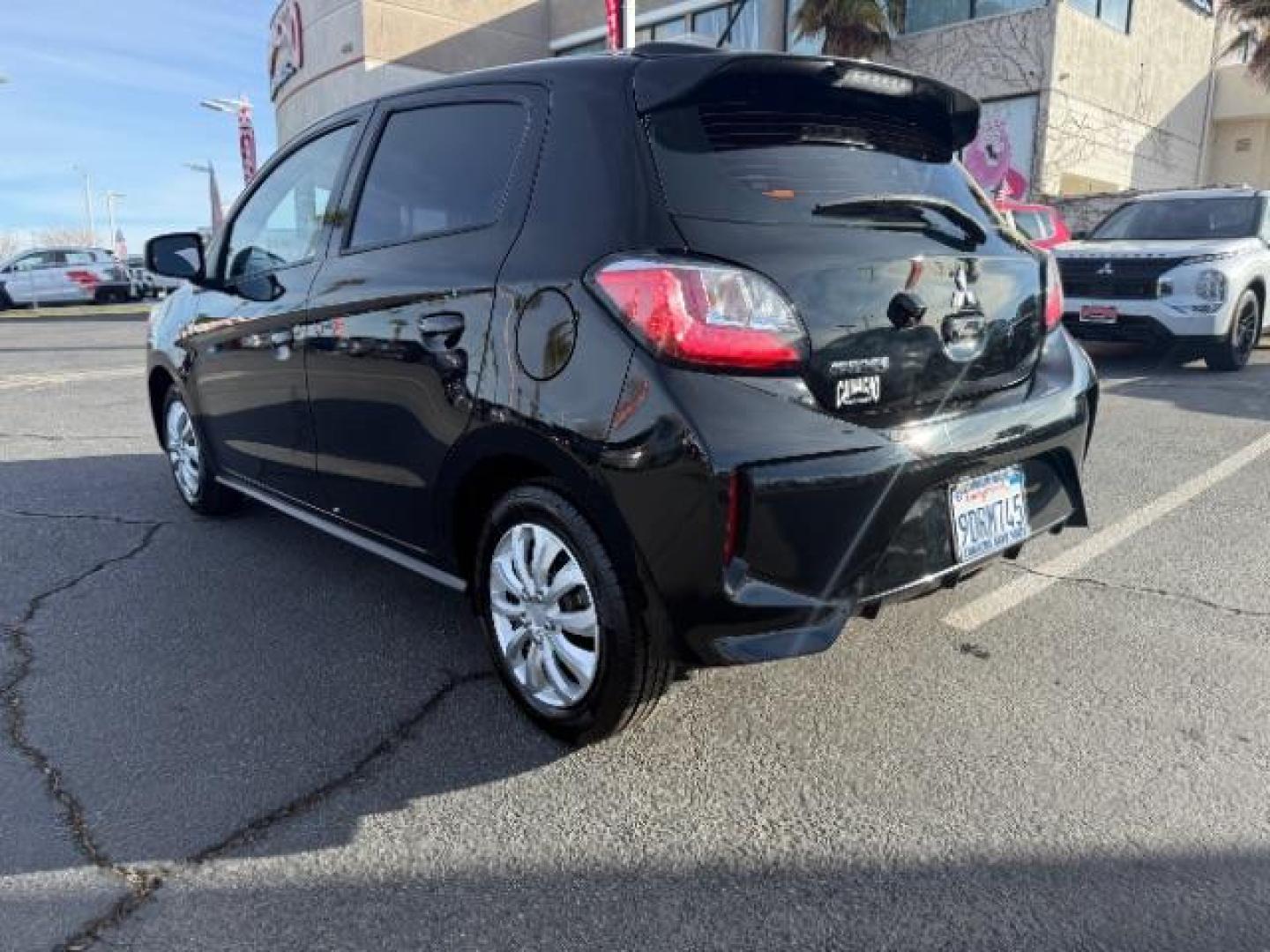 2022 BLACK Mitsubishi Mirage (ML32AUHJ9NH) with an 3-Cyl 1.2 Liter engine, Automatic CVT transmission, located at 412 Auto Vista Drive, Palmdale, 93551, (661) 945-0620, 34.592636, -118.136681 - Photo#4