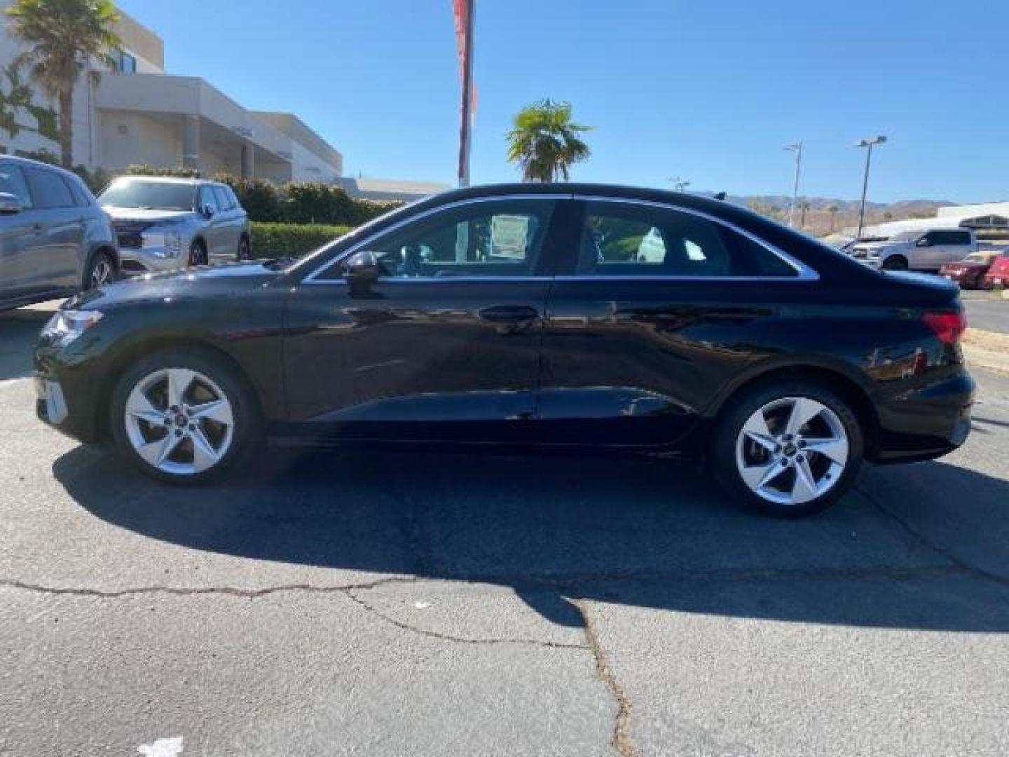 2023 black Audi A3 (WAUAUDGY1PA) with an 4-Cyl Turbo 2.0 Liter engine, Automatic 7-Spd transmission, located at 412 Auto Vista Drive, Palmdale, 93551, (661) 945-0620, 34.592636, -118.136681 - Photo#3