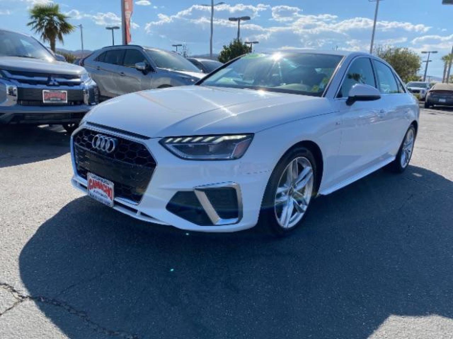 2023 WHITE Audi A4 Sedan (WAUEAAF40PA) with an 4-Cyl Turbo 2.0L Hybrid engine, Automatic 7-Spd S tronic Dual-Clutch transmission, located at 412 Auto Vista Drive, Palmdale, 93551, (661) 945-0620, 34.592636, -118.136681 - Photo#2