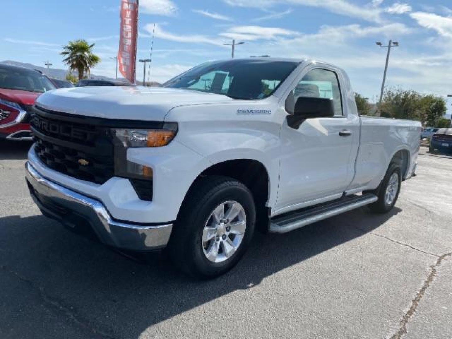 2023 WHITE Chevrolet Silverado 1500 2WD (3GCNAAED6PG) with an 8-Cyl 5.3 Liter engine, Automatic transmission, located at 412 Auto Vista Drive, Palmdale, 93551, (661) 945-0620, 34.592636, -118.136681 - Photo#2