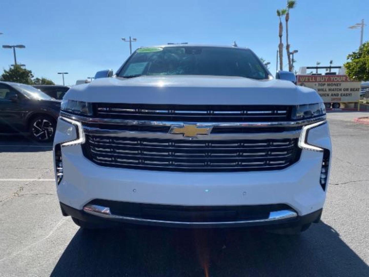 2023 WHITE Chevrolet Suburban (1GNSCFKD9PR) with an 8-Cyl 5.3 Liter engine, Automatic 10-Spd w/Overdrive transmission, located at 412 Auto Vista Drive, Palmdale, 93551, (661) 945-0620, 34.592636, -118.136681 - Photo#2